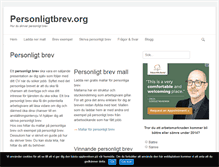 Tablet Screenshot of personligtbrev.org